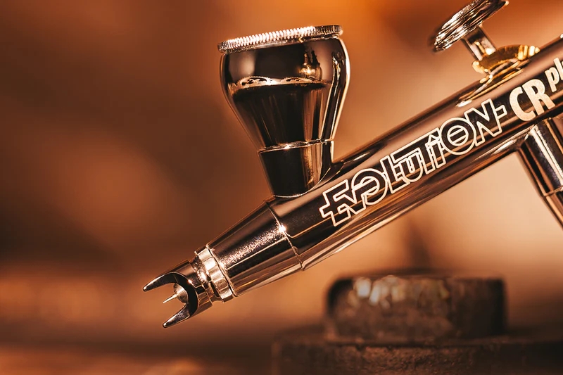 121233%20EVOLUTION%20CRplus%202024%20Two%20in%20One%20nozzle%20set%200.28%20+%200.45mm%20fine%20line,%20cup%202%20+%205ml,%20triple%20coating,%20chrome%20finish,%20PTFE%20seals