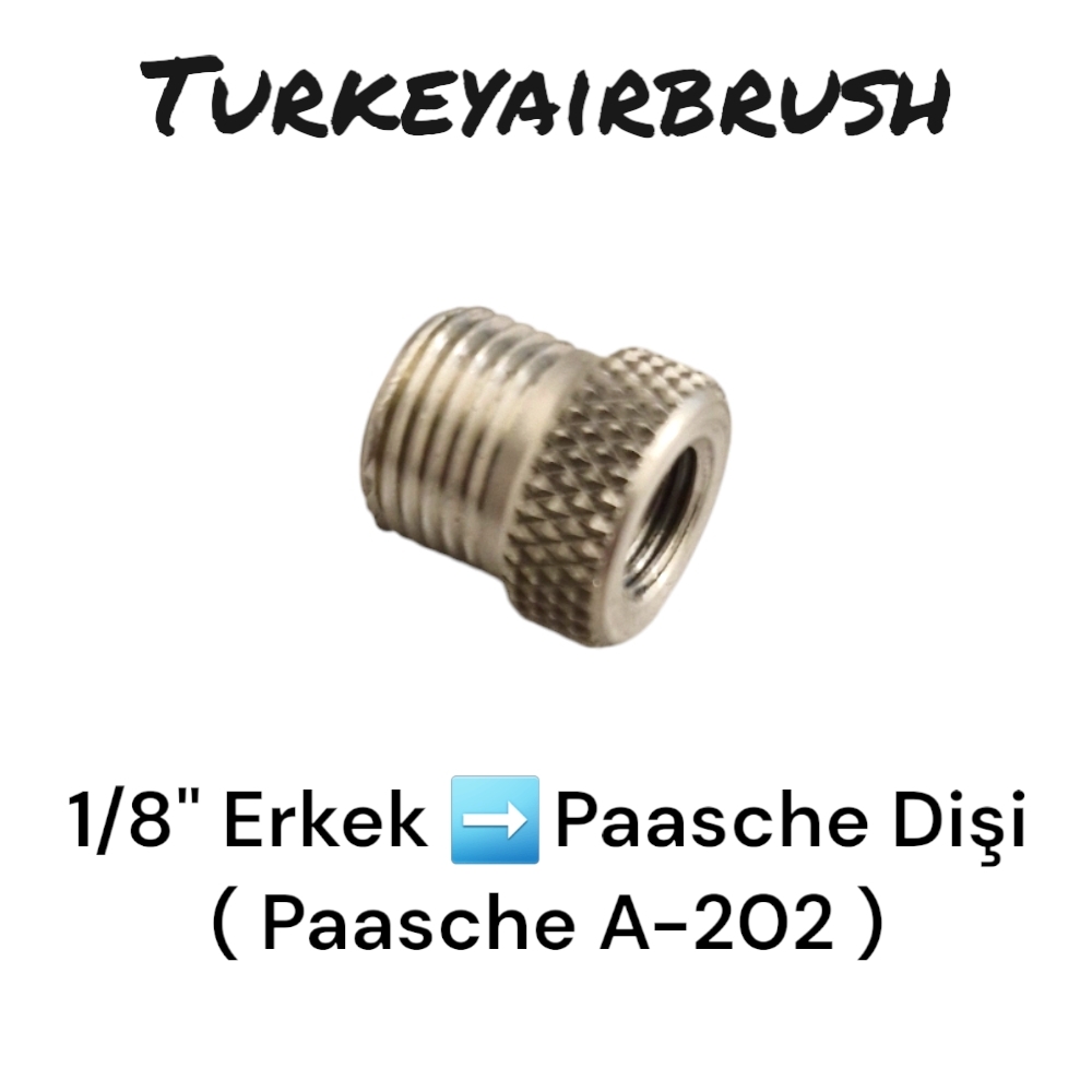 Paasche A-202 Adaptör - 1/8’’ Hortumu Paasche ile Bağlama Aparatı