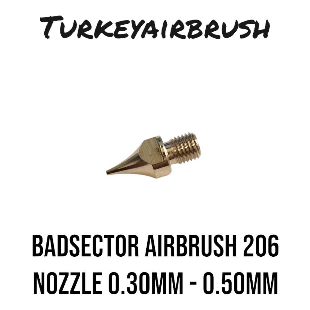 BADSECTOR AIRBRUSH BD-206 İÇİN YEDEK NOZZLE 0.30 VE 0.50MM