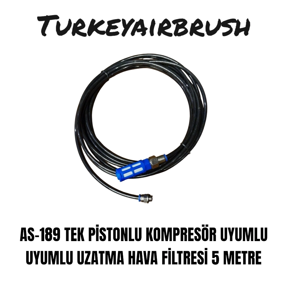 AS-189 TEK PİSTONLU KOMPRESÖR FİLTRE UZATMA SİSTEMİ 5 METRE