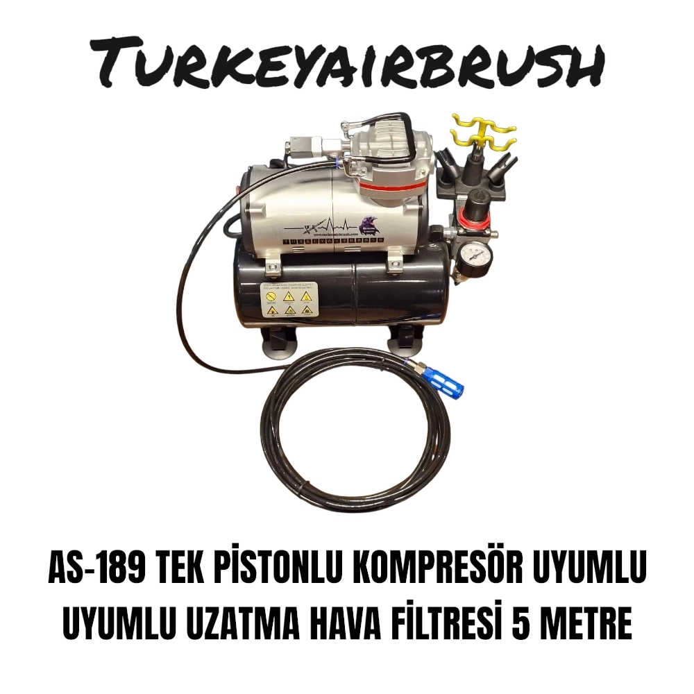 AS-189 TEK PİSTONLU KOMPRESÖR FİLTRE UZATMA SİSTEMİ 5 METRE