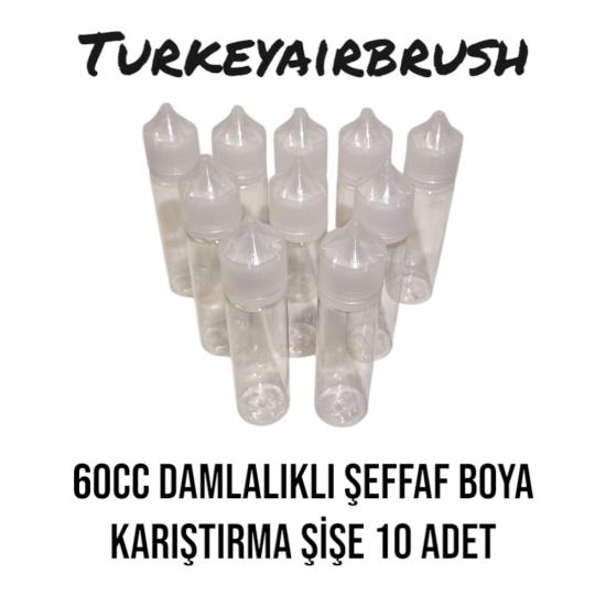 60CC ŞEFFAF KAPAKLI - DAMLALIKLI ŞİŞE