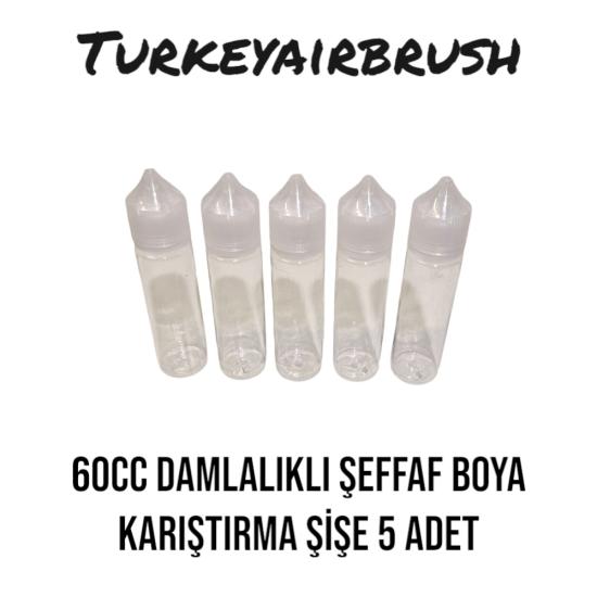 60CC ŞEFFAF KAPAKLI - DAMLALIKLI ŞİŞE