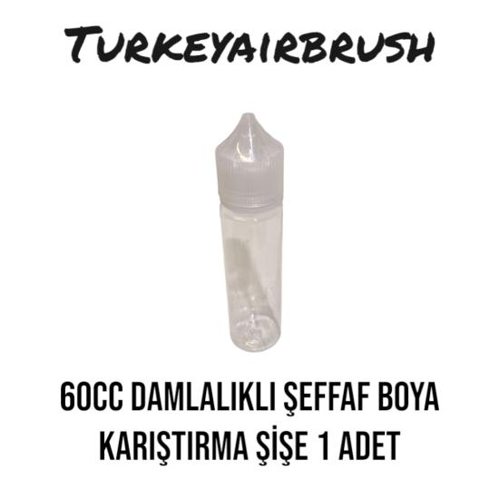 60CC ŞEFFAF KAPAKLI - DAMLALIKLI ŞİŞE