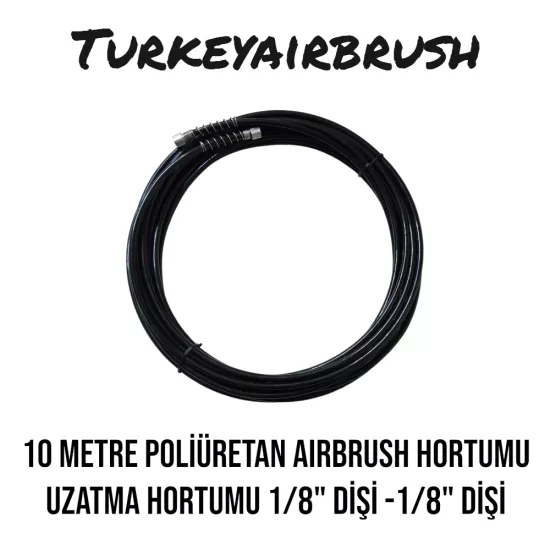 10 MT POLİÜRETAN AIRBRUSH HORTUMU 1/8’’D- 1/8’’D