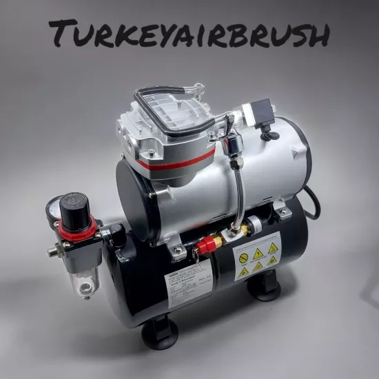Turkey Airbrush - 6 Airbrush ve Kompresörlü Full Kit 02 