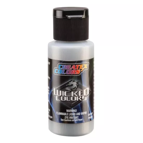 W357-02 Metallic Quicksilver  2fl.oz/60ml Wicked Colors Airbrush Boyası 