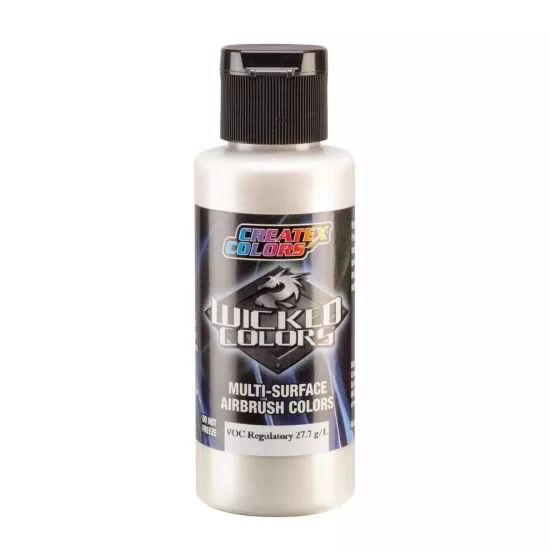 W360-02 Metallic White Fine 2fl.oz/60ml Wicked Colors Airbrush Boyası 