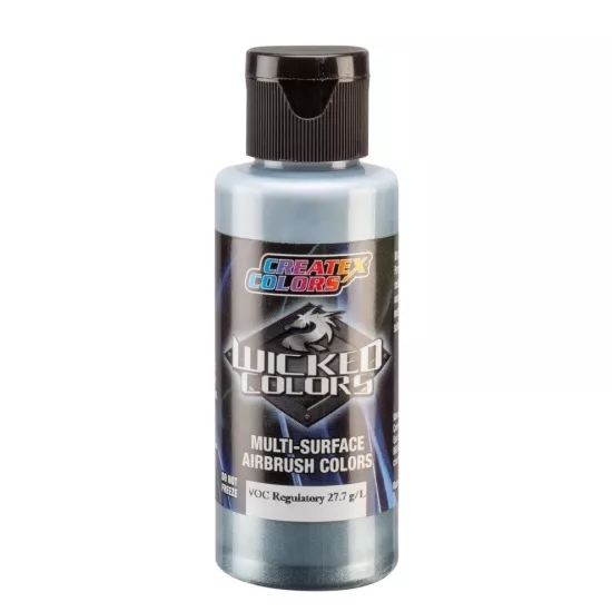 W364-02 Metallic Blue Silver 2fl.oz/60ml Wicked Colors Airbrush Boyası 