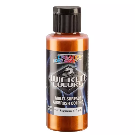W365-02 Metallic Burnt Orange 2fl.oz/60ml Wicked Colors Airbrush Boyası 