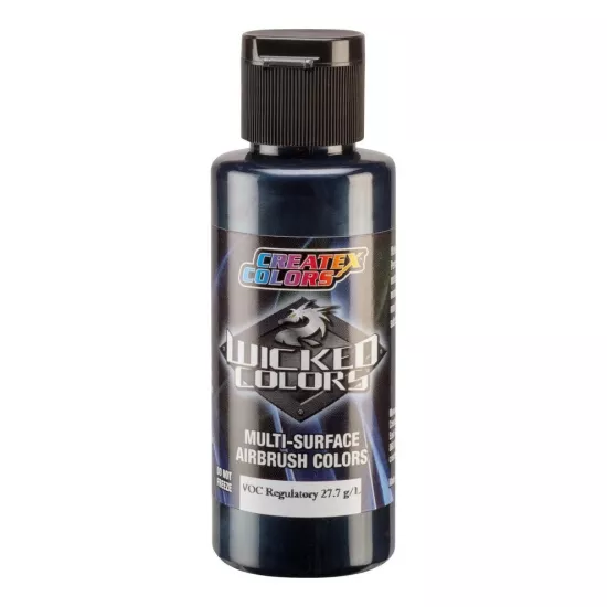 W366-02 Metallic Midnight Blue 2fl.oz/60ml Wicked Colors Airbrush Boyası 