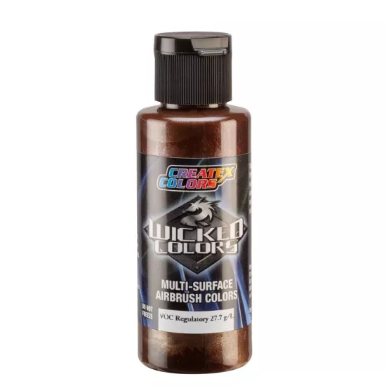 W370-02 Metallic Light Brown 2fl.oz/60ml Wicked Colors Airbrush Boyası 