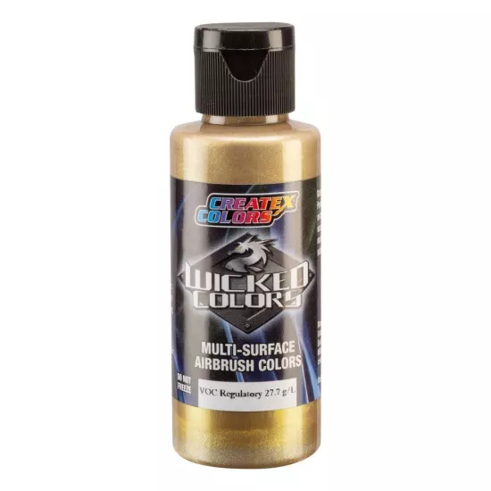 W373-02 Metallic Actress Gold 2fl.oz/60ml Wicked Colors Airbrush Boyası 